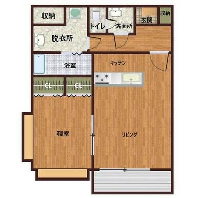 レジェンド黒髪の間取り