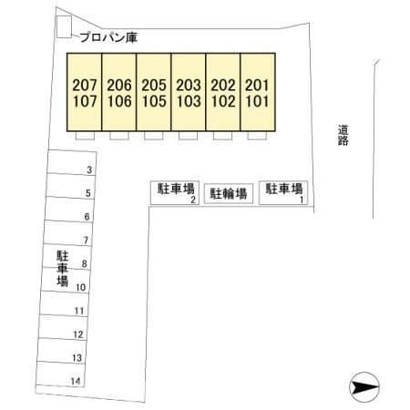 プレシャス育英の区画図|他社様掲載物件もまとめてご紹介、ご案内可能です(^^)/