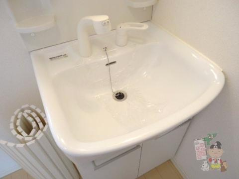 コンフォートリンナ３番館の洗面所|洗髪洗面化粧台