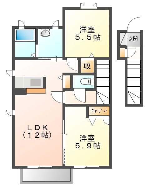コンフォートリンナ３番館の間取り