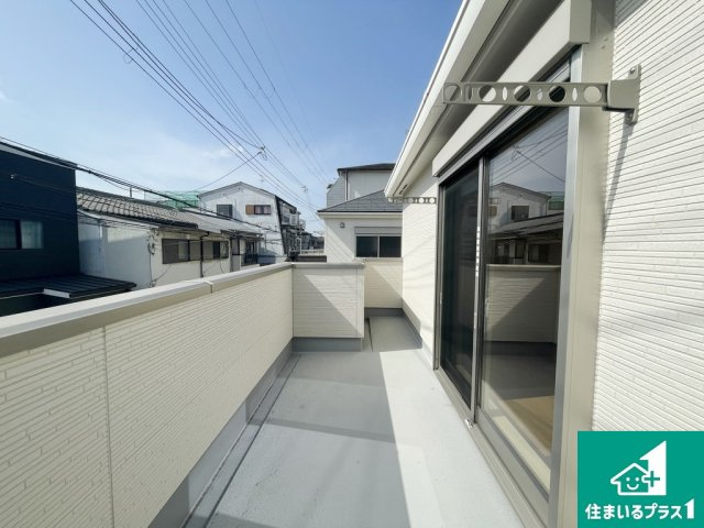 堺市堺区山本町　中古戸建のバルコニー|落ち着いた時間を過ごせるバルコニーです