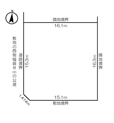 【区画図】 | 北見市緑ヶ丘1丁目3番地中古住宅