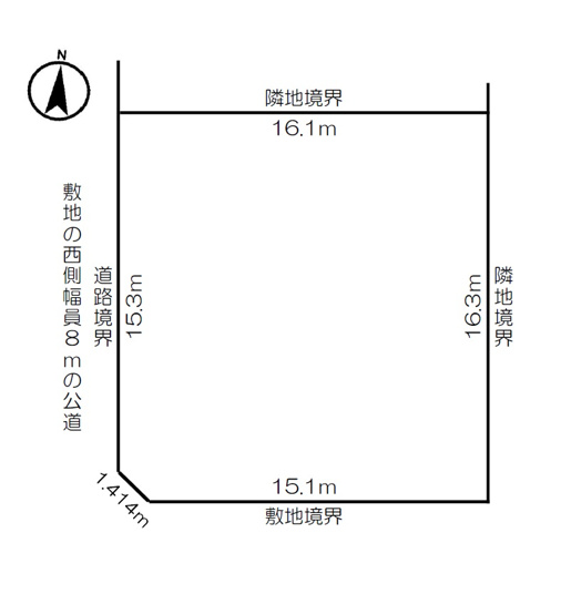 【区画図】 | 北見市緑ヶ丘中古住宅