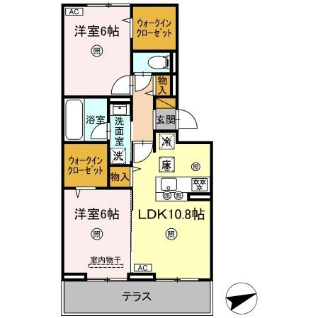 シャンティの間取り