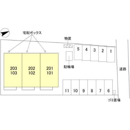 プレッシャス奥井の区画図