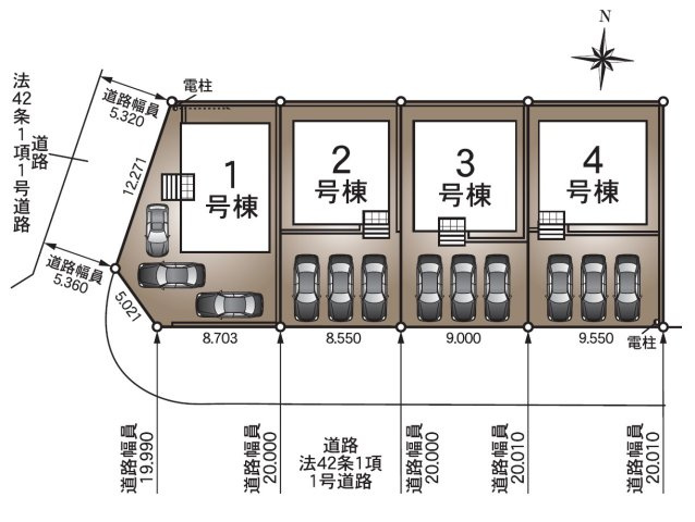 【間取り】 | 焼津市南小川1丁目 新築一戸建て 4号棟 | 4号棟の区画図です