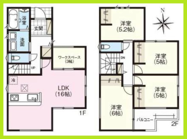 海部郡大治町大字長牧字中道の新築一戸建の間取り|◇間取り図◇