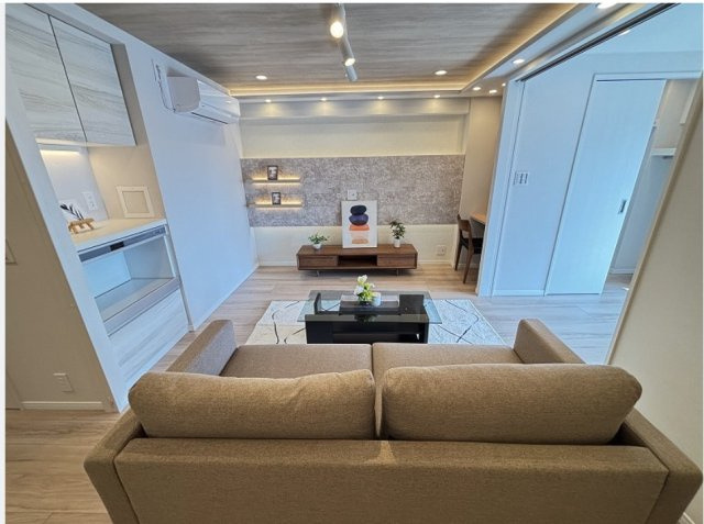 【居間・リビング】 | ★仲介手数料無料★秀和代官山レジデンス（新規リノベーション済み）