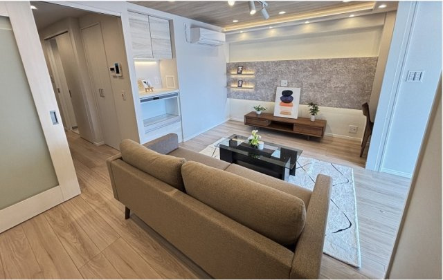 【居間・リビング】 | ★仲介手数料無料★秀和代官山レジデンス（新規リノベーション済み）