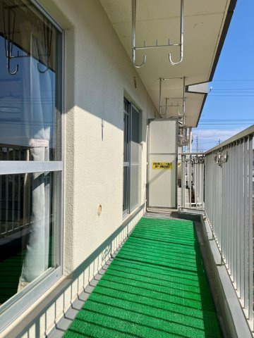 吹上団地７－４棟のバルコニー