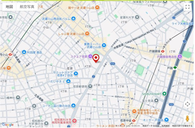 ★仲介手数料無料★ミオカステーロ武蔵小山（新規リノベーション済み）の地図