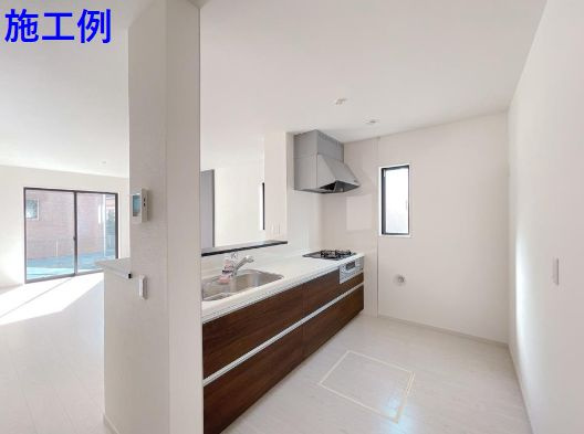 秦野市尾尻新築戸建て　2期1号棟のキッチン|キッチン施工例