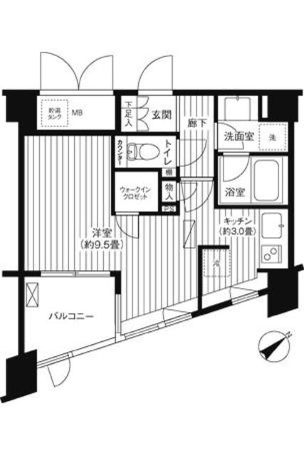 コスモリード新宿余丁町の間取り