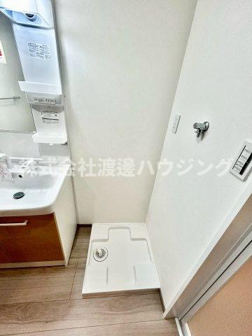 西淀川区御幣島2丁目テラスハウスの設備|室内洗濯パン