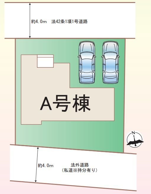藤沢市西富新築戸建て　A号棟の区画図|区画図「藤沢市西富新築戸建て」