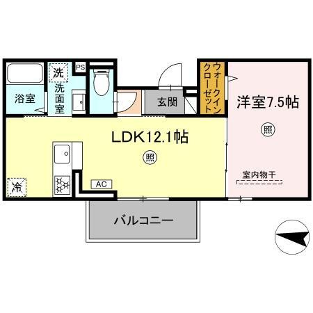 【間取り】 | サニーサイド幸町Ⅱ