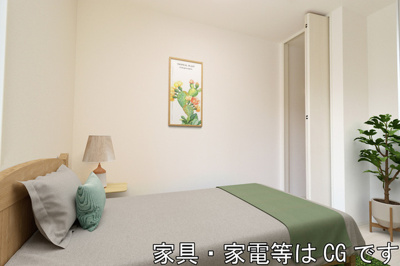 【その他】 | グランリュクス上野丘東 | 102　洋室（家具・家電はCGです）