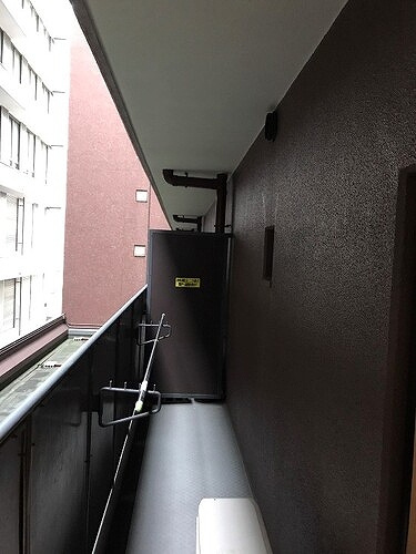 ルイシャトレ中之島のバルコニー|バルコニー　※前回募集時／２０１８年４月の写真