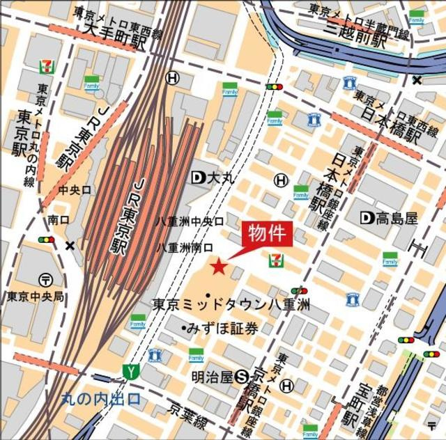 東京ミッドタウン八重洲　八重洲セントラルスクエアの地図