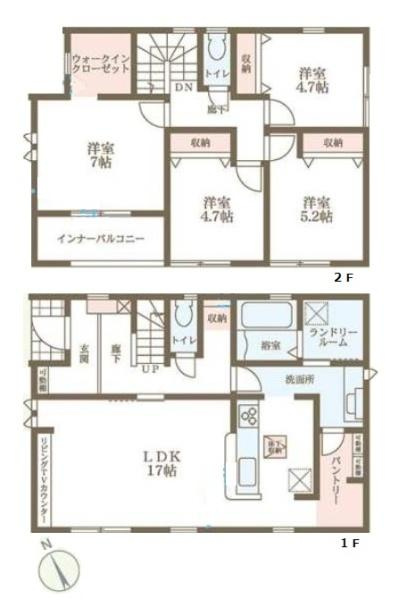 リーブルガーデン翠光台 １号棟 ／新築一戸建の間取り