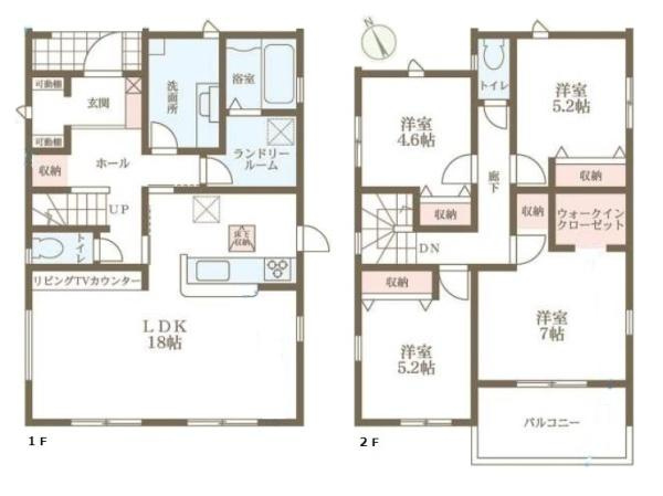 リーブルガーデン翠光台 ３号棟 ／新築一戸建の間取り