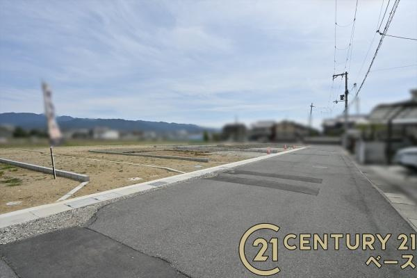 橿原市城殿町　建築条件なし土地の前面道路含む現地写真|■現地撮影写真■お気軽にお問い合わせください！