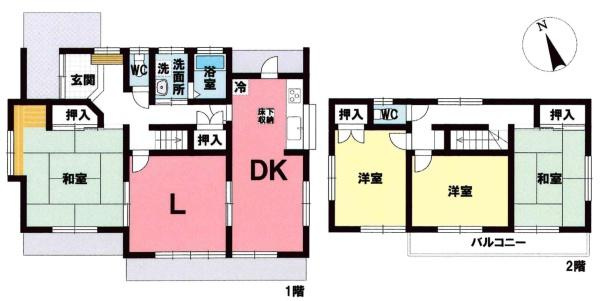岡崎市青木町・中古戸建の間取り
