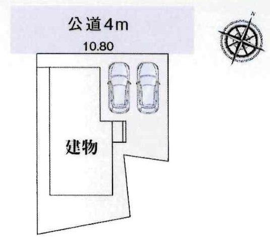 高浜市湯山町8丁目　全1棟・1号棟の区画図|1号棟です。