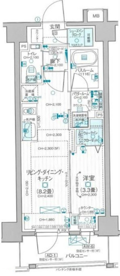 【間取り】 | デュオステージ中野