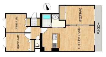サンウィング清田の居間・リビング