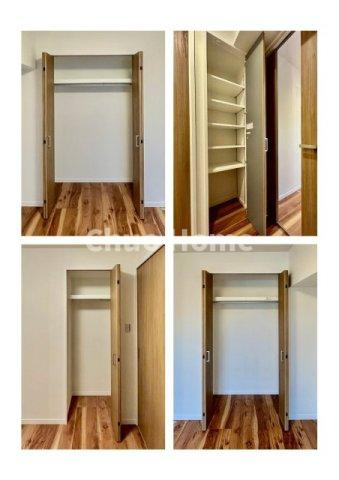 コンドミニアム葛西の収納|居室にはクローゼットを完備し、自由度の高い家具の配置が叶うシンプルな空間です。お子様の成長と必要になる子供部屋を与えるにはぴったりの間取りですね。