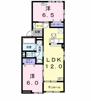 【間取り】 | カレント　ヒガシウズラＡ　Ⅰ