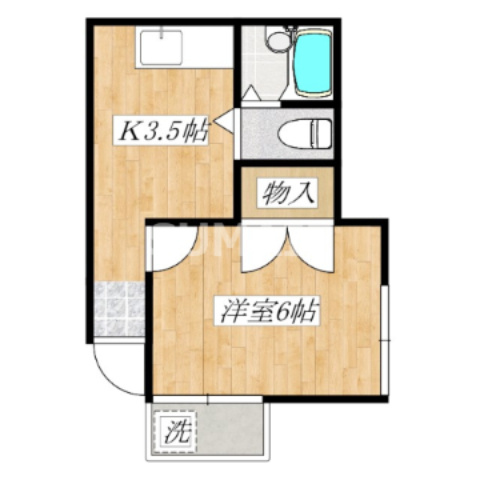 ハイツ中条の間取り|間取りです