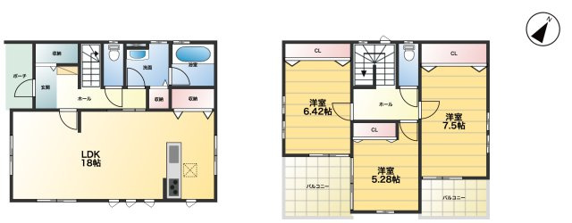 【間取り】 | 鴻巣市天神5丁目　中古戸建
