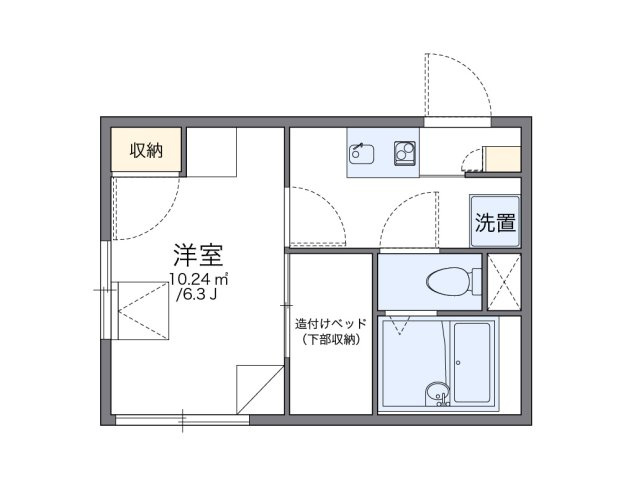 レオパレス高羽の間取り