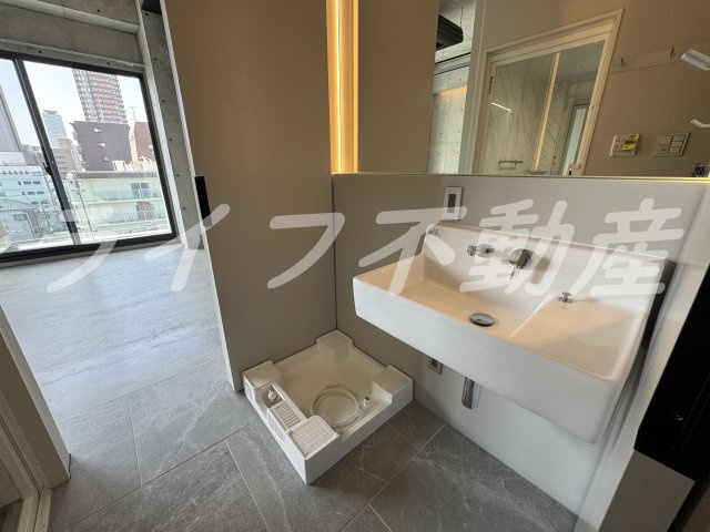 ALFAの洗面所|広い洗面スペース