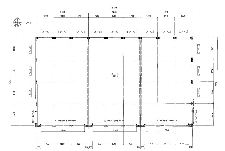 仮称　鹿渡ストレージの区画図
