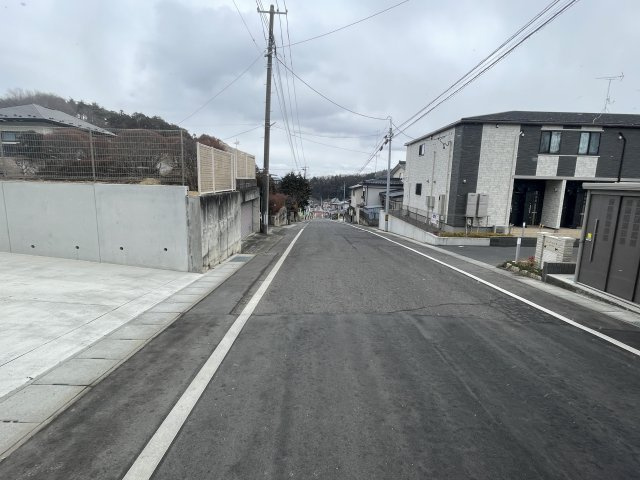 新築戸建・新築建売　白河市栄町　第一小・中央中の前面道路含む現地写真