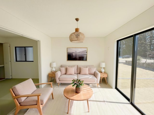 新築戸建・新築建売　白河市白坂第10　白河第一小・白河南中の前面道路含む現地写真|緑豊かな立地で四季折々の風景が楽しめる環境です！