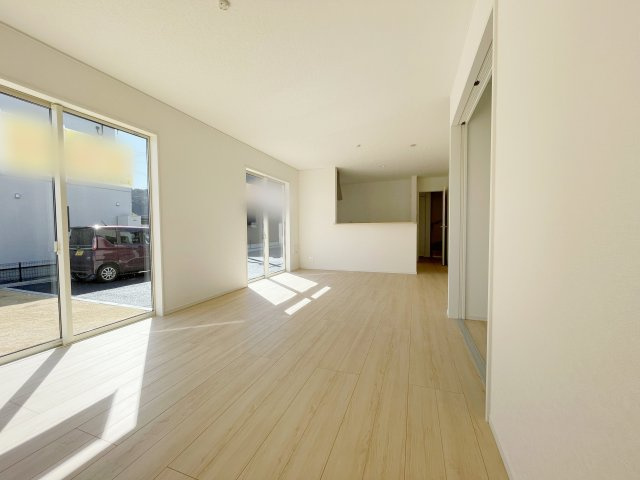 新築戸建・新築建売　白河市久田野第14　白河第四小・東北中の居間・リビング