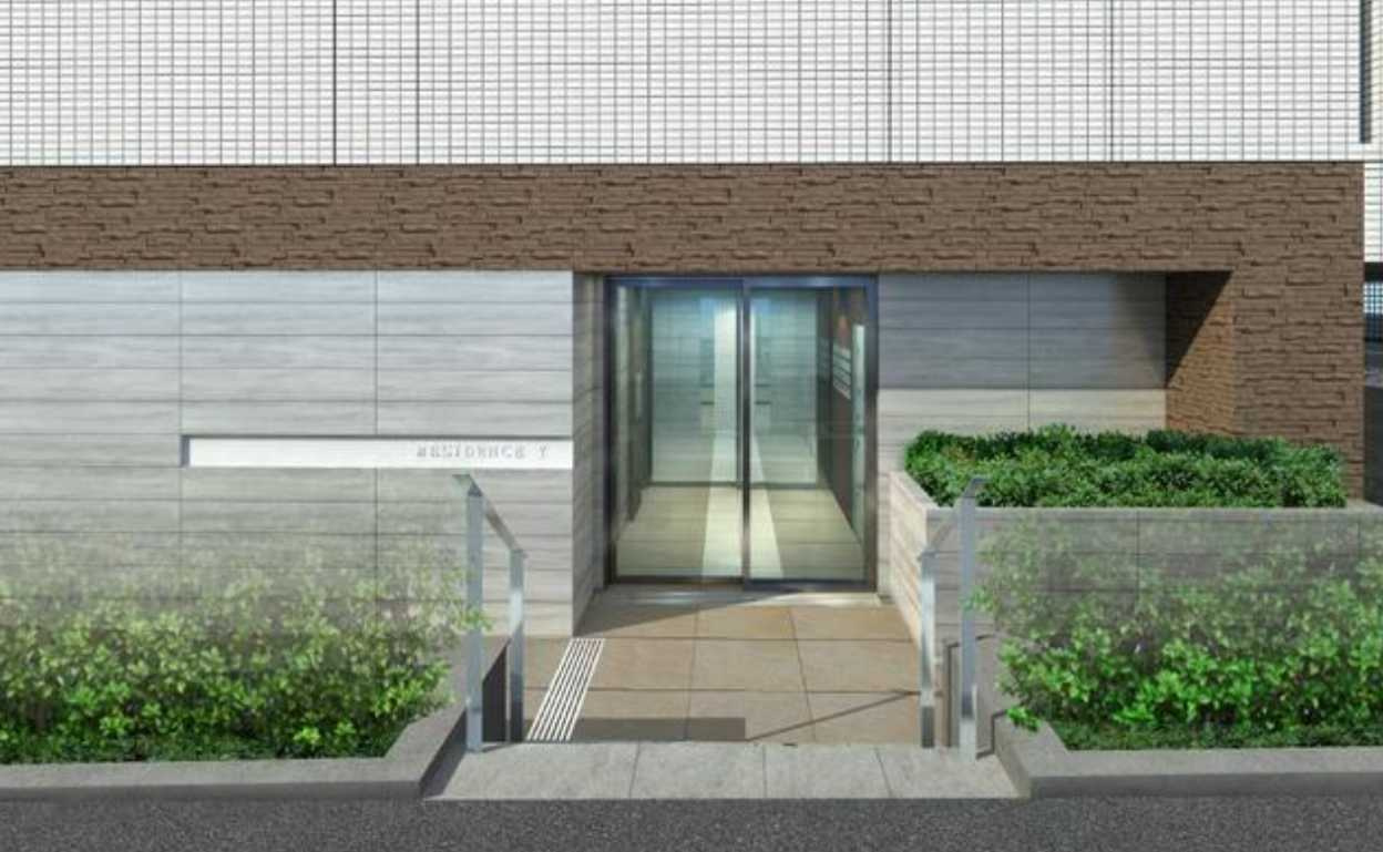 セリジェ池尻大橋　管理人巡回　駅近　オートロックのエントランス