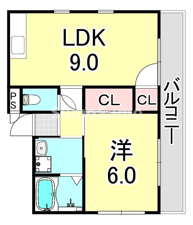 コンフォート名谷Ⅲの間取り