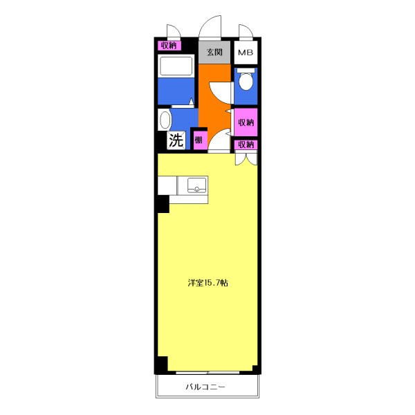 厚木市下荻野の賃貸マンションの間取り|間取りは現況優先