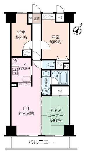 【ペットと暮らせる】ナイスステージ湘南衣笠10階の画像