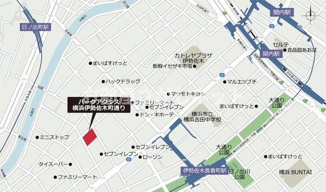 パークアクシス横浜伊勢佐木町通り【おとり物件なし】#学生・社会人にオススメ！初期費用分割払いOK！の地図