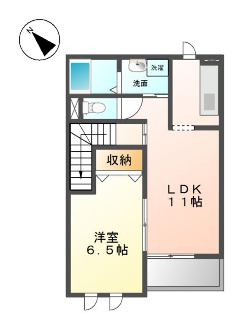 ヴィラ　セントラル　二日市の間取り
