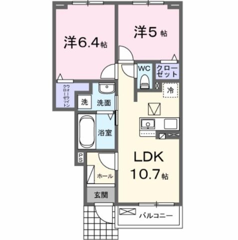 ルミエール鹿黒Ａの間取り