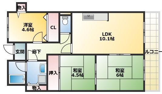 【間取り】 | エコーハイツ