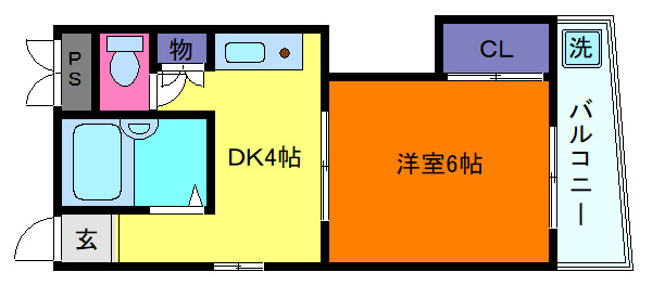 グリーンハイツ山水Ｃ棟の間取り