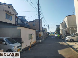 【前面道路含む現地写真】 | 城陽市久世里ノ西　売土地　建築条件無し